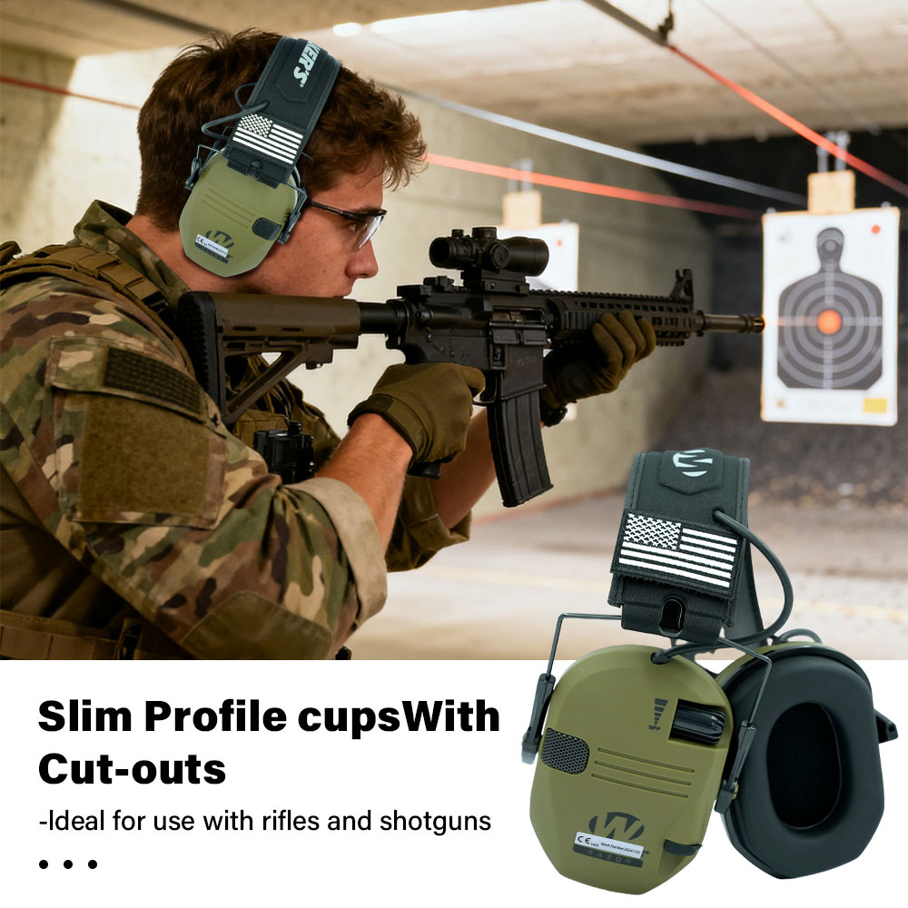Shooting Ear Muff - 屋外での狩猟/射撃用イヤーマフは、聴覚を保護するためにノイズを積極的に低減し、人間の声を強化する戦術ヘッドフォンを訓練用に使用します。