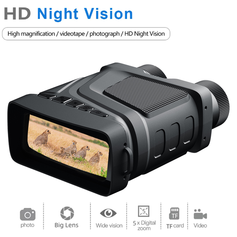 Hunting Outdoor Day - 1080P HD赤外線暗視双眼鏡 5倍デジタルズームハンティング望遠鏡 屋外昼夜兼用