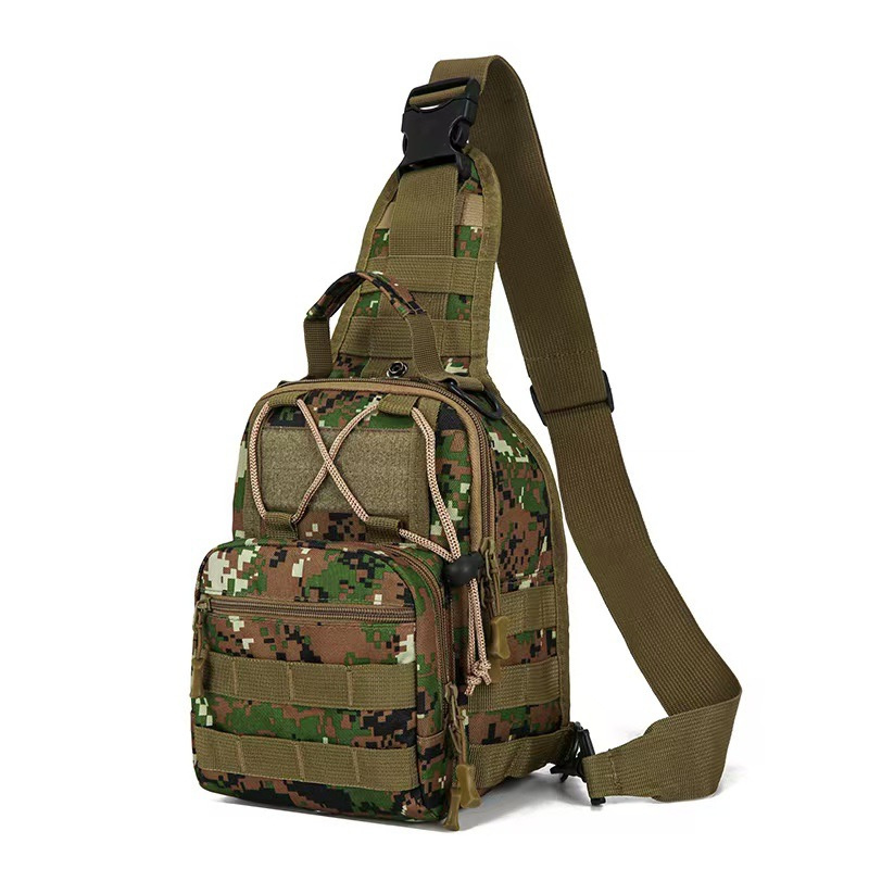Hunting Outdoor Day - タクティカルチェストバッグ、メンズ、アウトドア用、ショルダーバッグ、防水、ハイキング、キャンプ、デイパック、狩猟用、隠し収納可能なレンジバッグ。