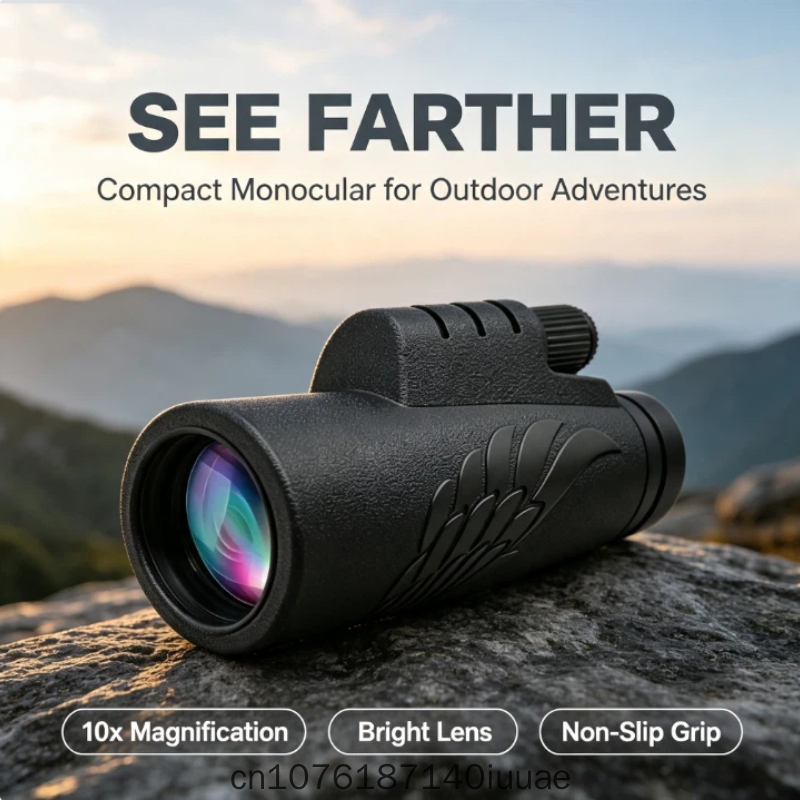 Outdoor Hunting Youtube - 10X42単筒望遠鏡 アウトドア用ハンドヘルドバードウォッチング高倍率コンサートHD望遠鏡 観察・狩猟用