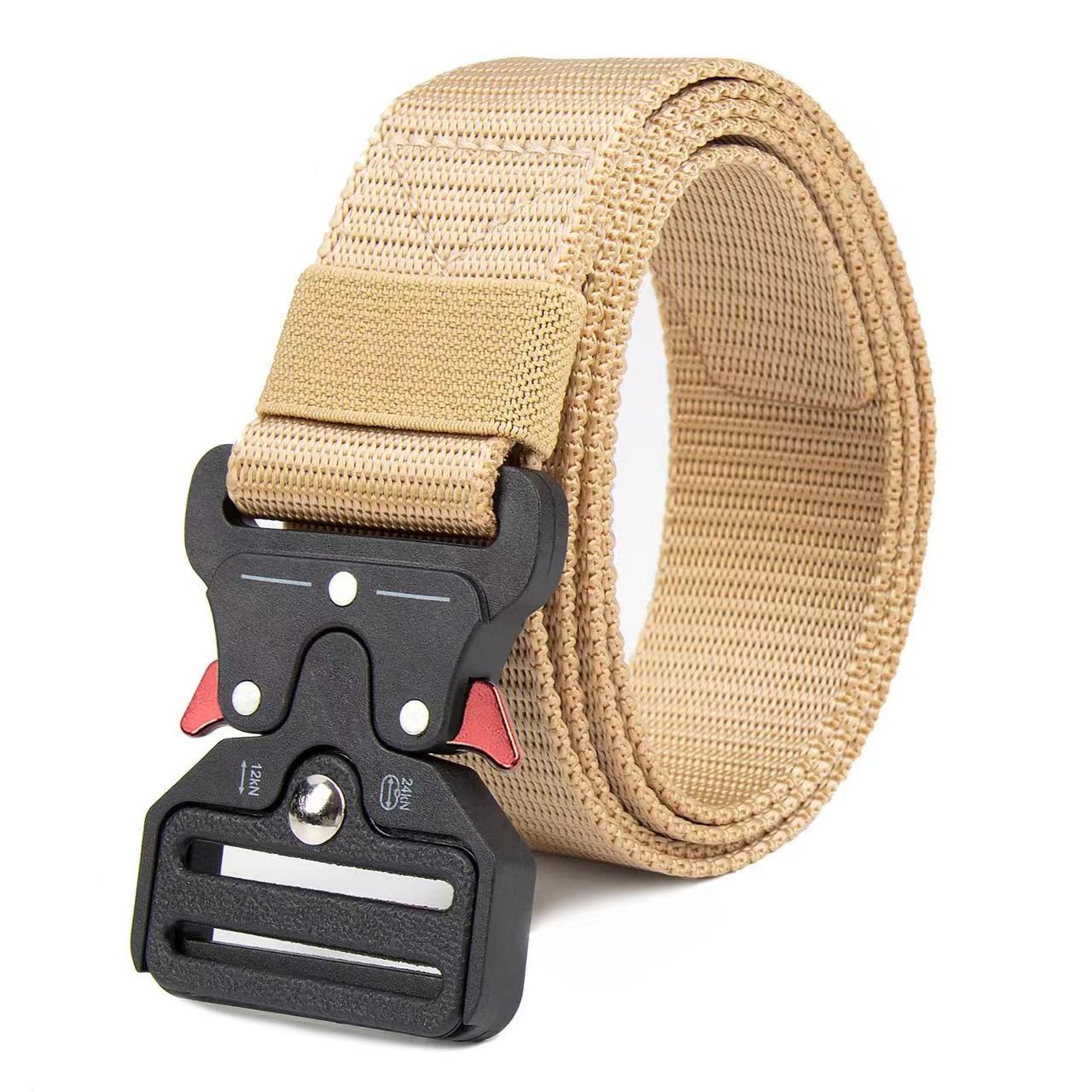 Tactical Belt Rigger - 男性用タクティカルベルト,アウトドアハンティングベルト,多機能コンバットサバイバルベルト,ナイロンキャンバススポーツベルト