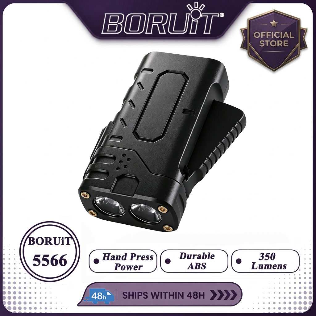 Outdoor Hunting Lights - BORUIiT ハンドクランク EDC LED フラッシュライト Type-C