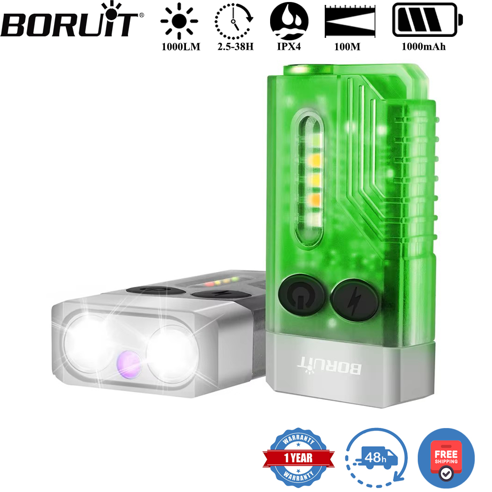 Outdoor Hunting Lights - BORUiT V10 キーホルダー UV LED EDC