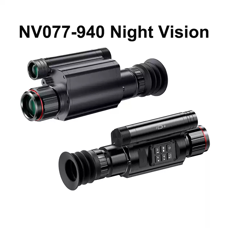 Hunting Outdoor Day - NV077-940nm ハンティングナイトビジョンスコープ WiFi付き 昼夜両用 赤外線レーザー照準なし望遠鏡 アウトドア戦術アクセサリー