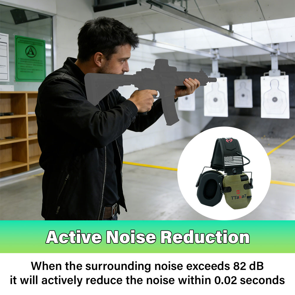 新型戦術電子射撃用折りたたみ式イヤーマフケース、防音ヘッドホ - Shooting Ear Muff のレビューと価格