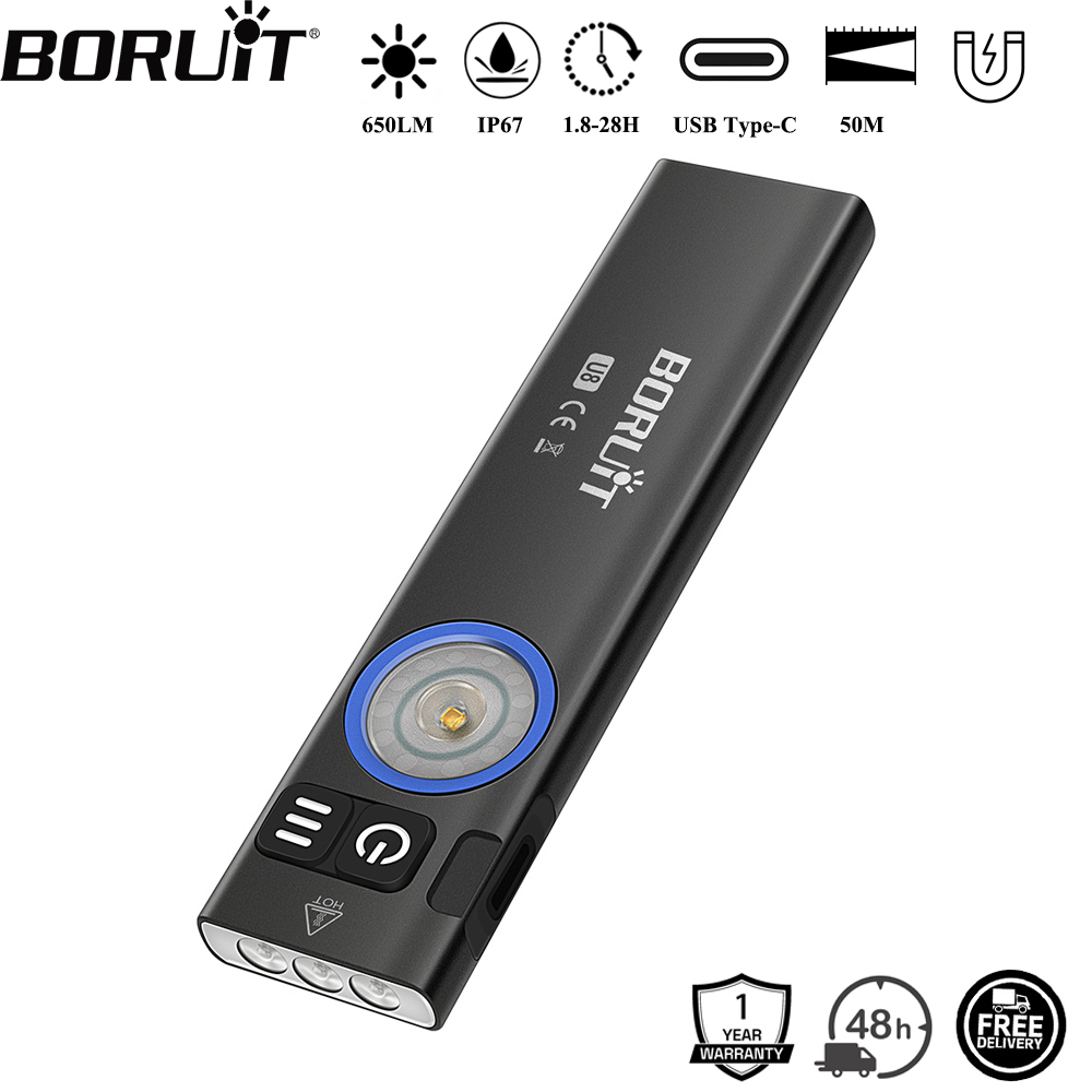 BORUiT U8 650LM EDC LED懐中電灯 タイ - Outdoor Hunting Lights のレビューと価格
