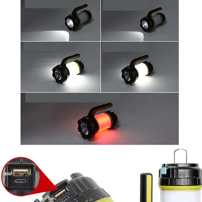 USB充電式LEDランタン,防水,屋外検索懐中電灯,狩猟や釣 - Outdoor Hunting Tent のレビューと価格