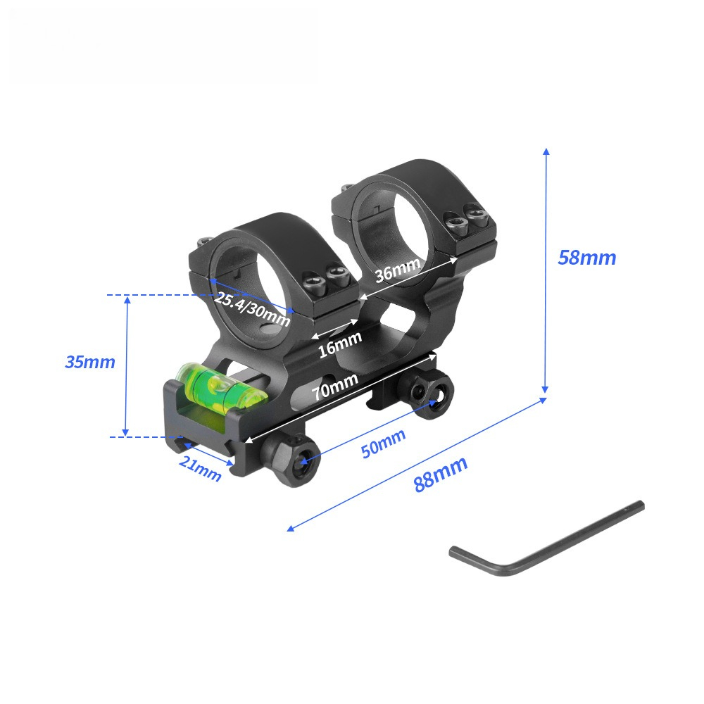 屋外用ショートスコープ 25.4 30mm バブルレベル内蔵 - Outdoor Hunting Youtube のレビューと価格