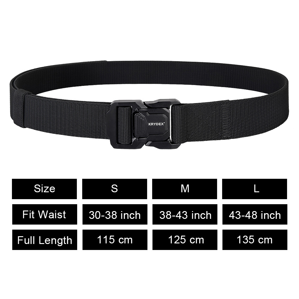 KRYDEXタクティカルベルト 1.5インチ ストレッチナイ - Tactical Belt Rigger のレビューと価格