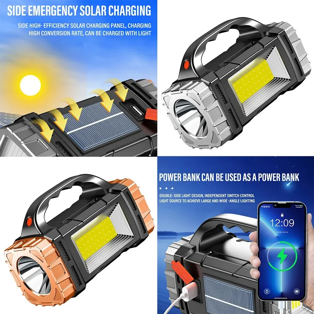 新しいアップグレード充電式ハイパワーソーラー LED 懐中電 - Outdoor Hunting Lights のレビューと価格