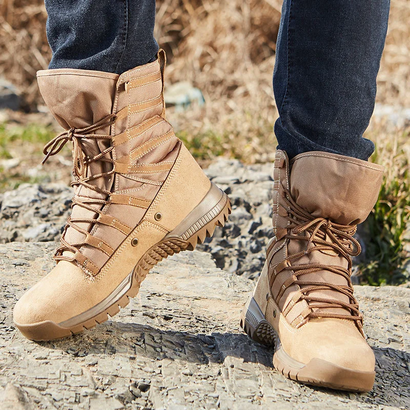 ホットタクティカルEU 38-46ハイチューブデザートブーツ - Outdoor Hunting Youtube のレビューと価格